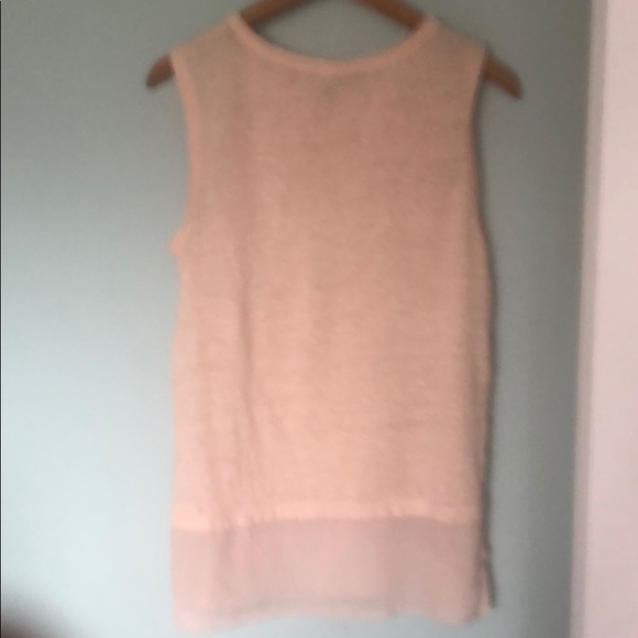 Summer sheer dusty pink linen top - Picture 4 of 4